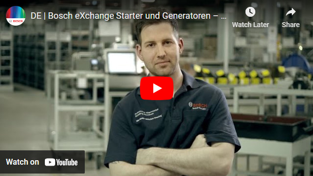 Bosch eXchange Starter und Generatoren
