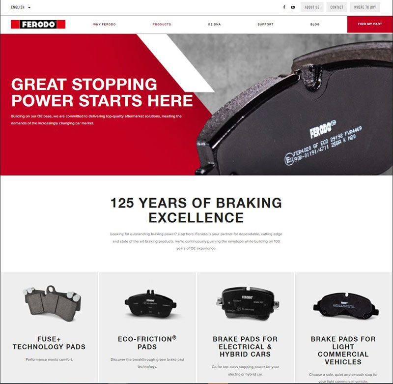 FERODO-Website: Mehr Content rund um die Bremsanlage