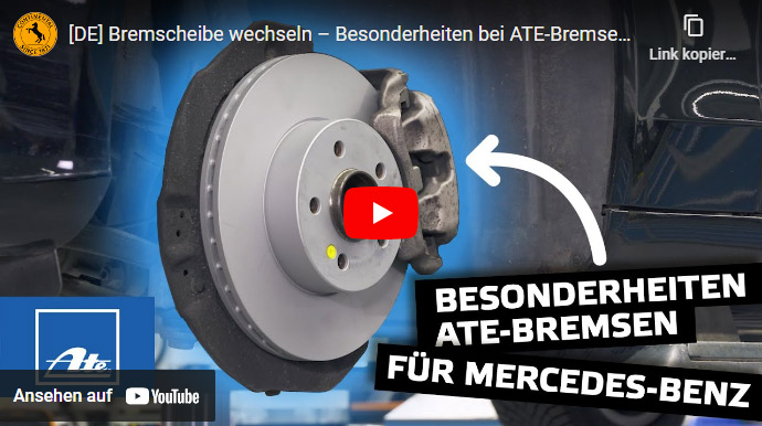 Replacing the brake disc – special features of ATE brakes for Mercedes-Benz